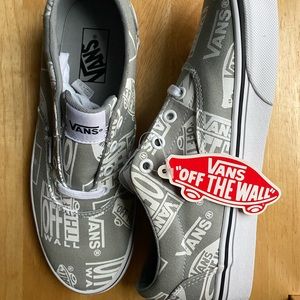 Vans Doheny Logo Mix Belgian Gray white logo Brand New w/ Tags & box women’s 8.5